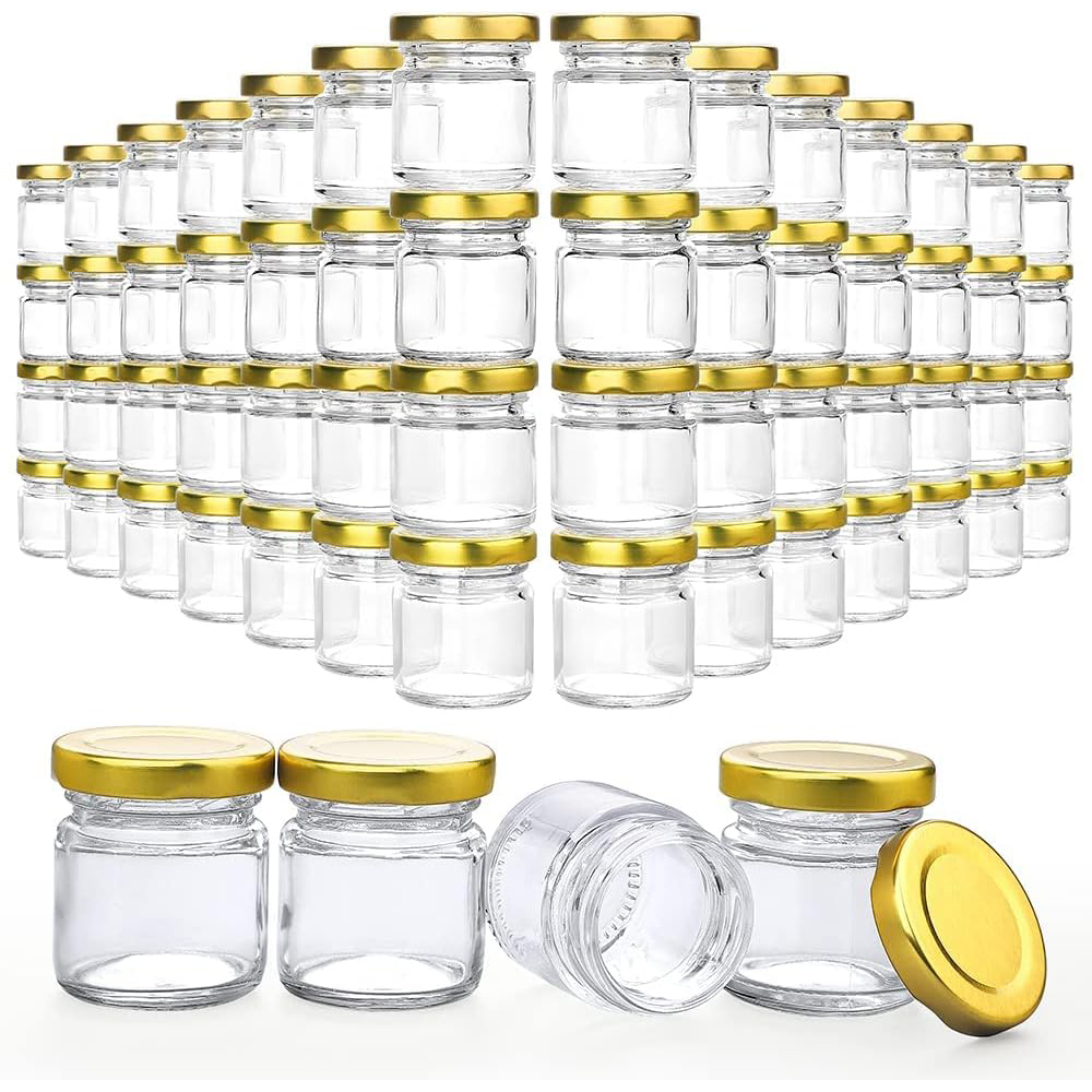 Bath Salts Jar - Small Glass Jars with Lids, 1.5