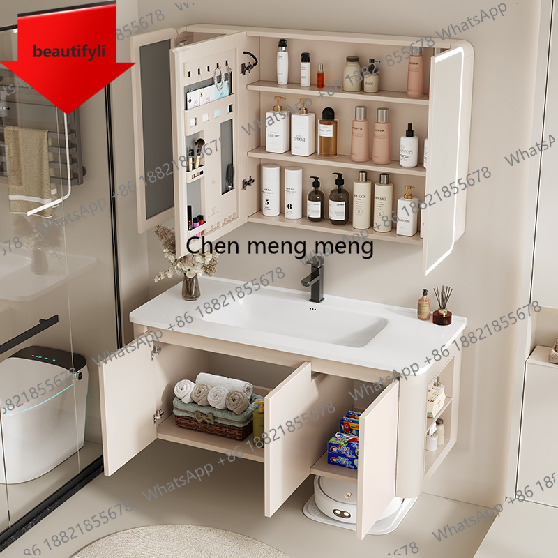 Home Bathroom Vanity Combo - a50 Storage Organized Bathroom Cabinet Led