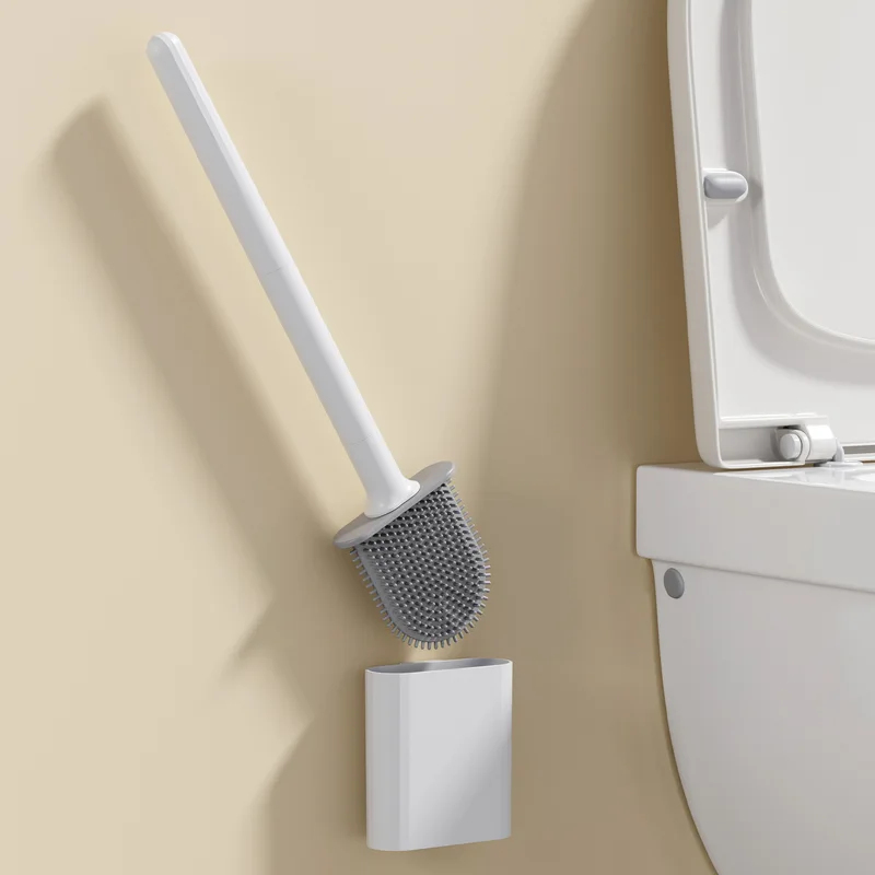 Zara Home Bathroom - Waterproof Soft Bristle Toilet Brush, Silicone
