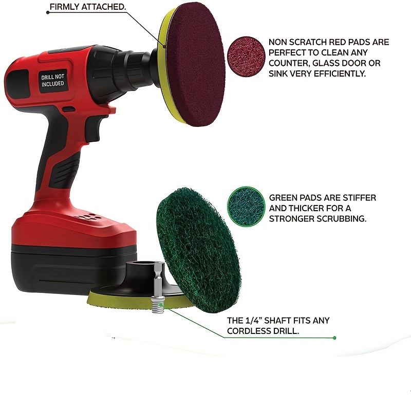 Car Electric Drill Brush Kit E - Home Bathroom Cleaner ulasan dan harga