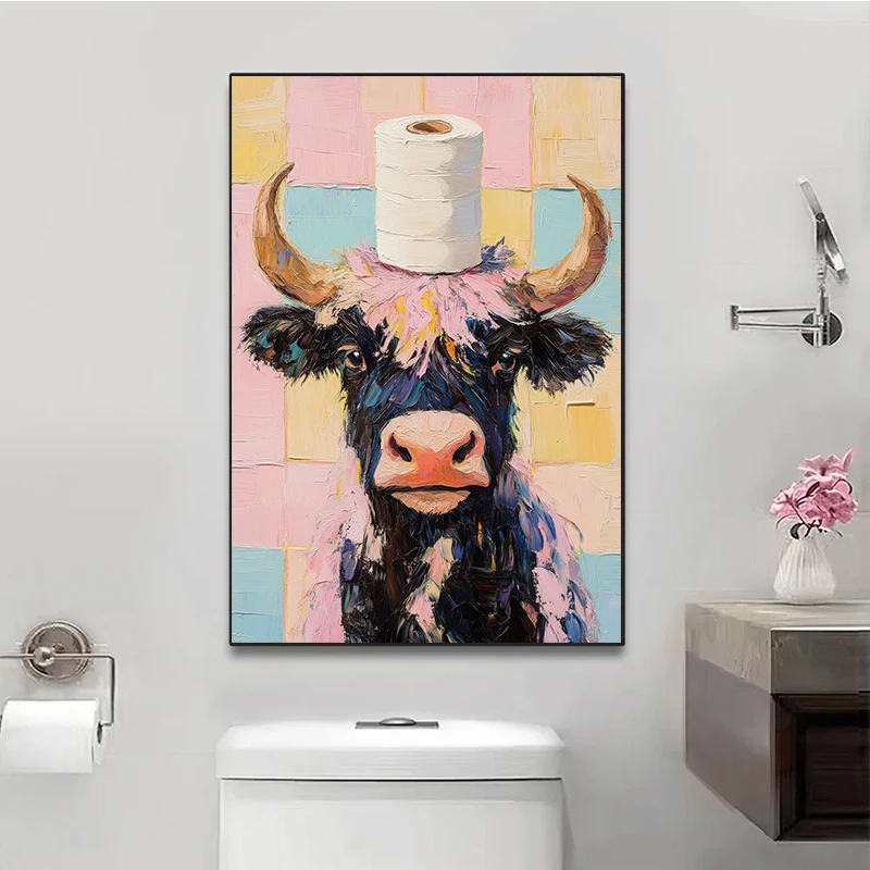 1pc frameless Toilet Paper Ani - Home Bathroom Wallpaper ulasan dan harga