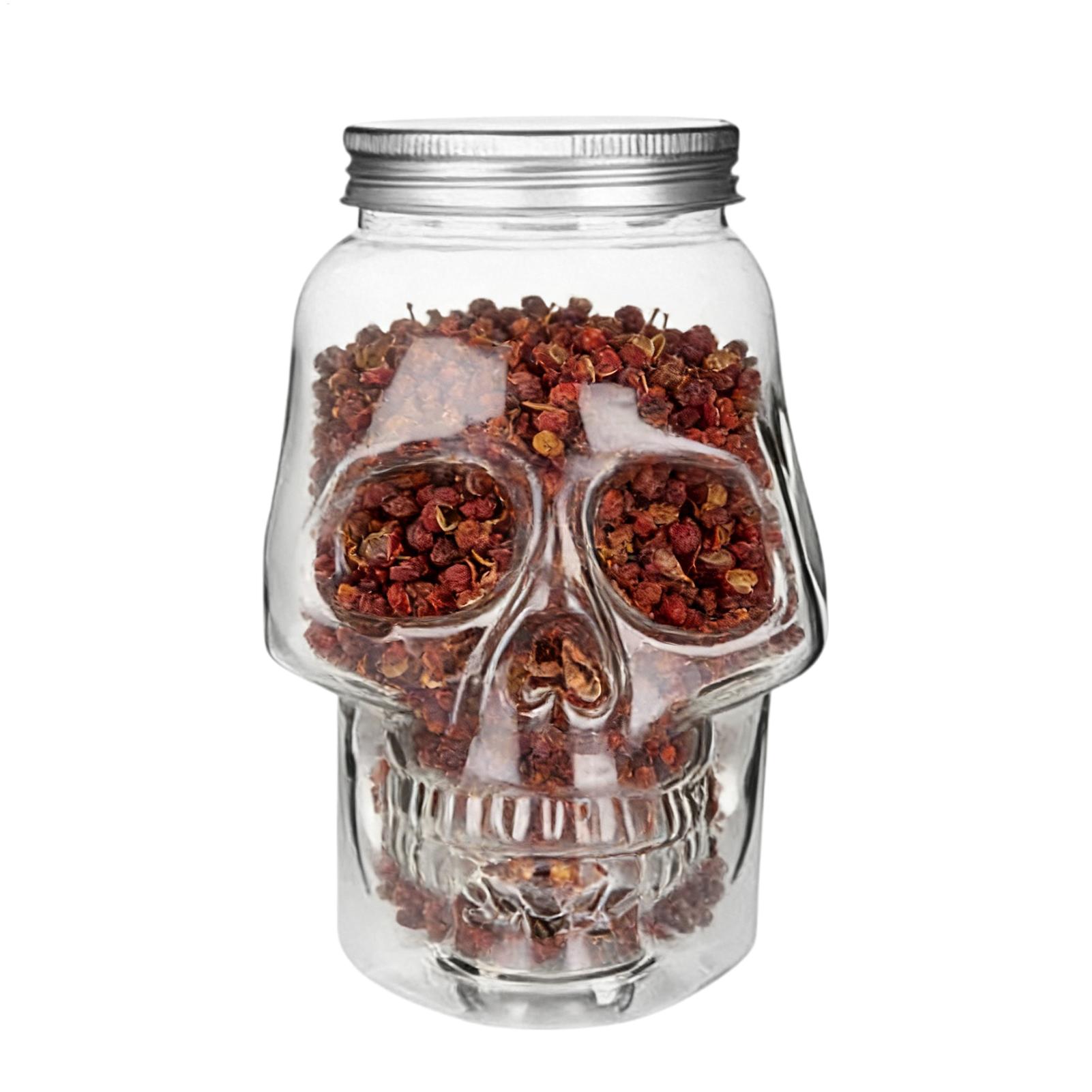 Skull Jars 500ml/800ml Reusabl - Bath Salts Jar ulasan dan harga