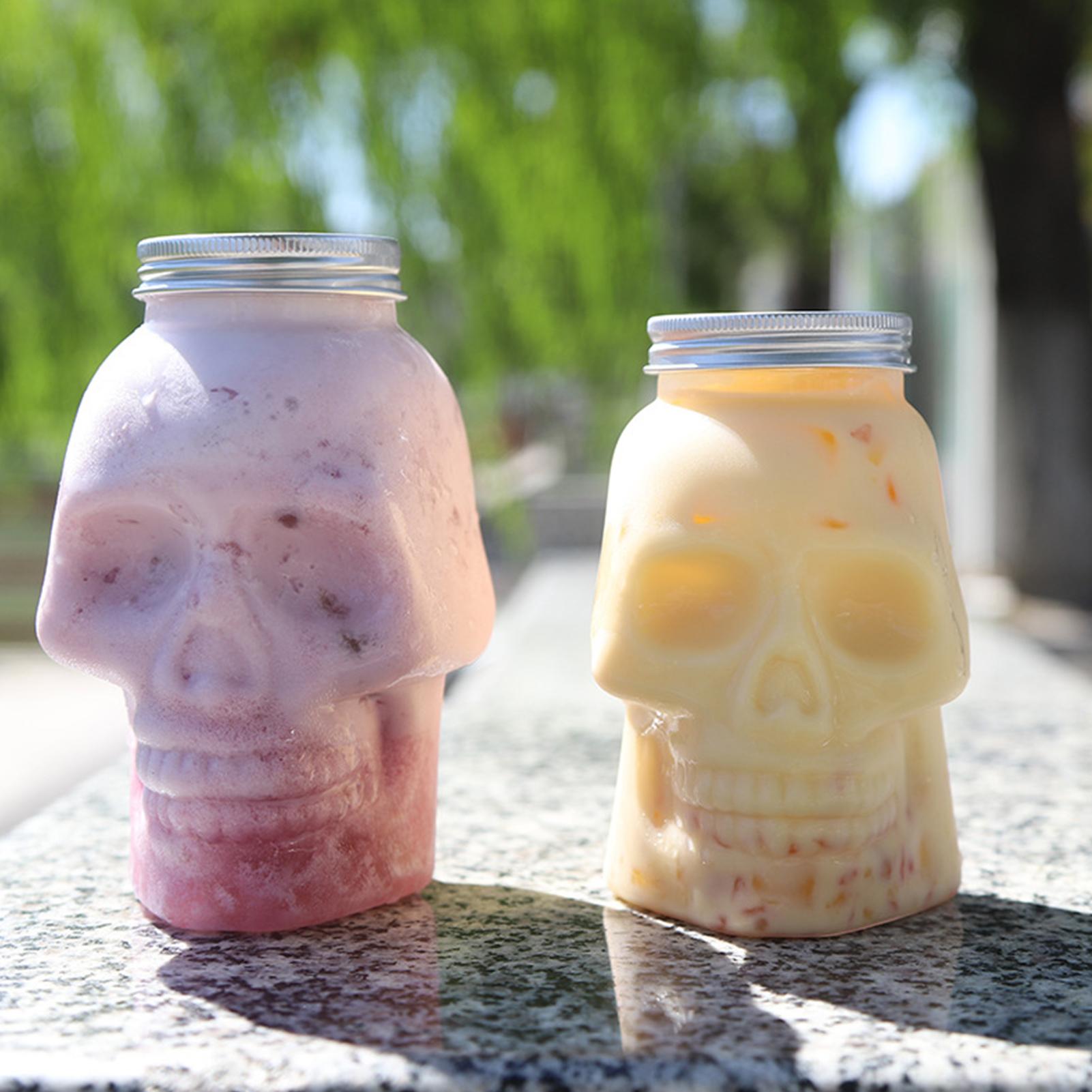Skull Jars 500ml/800ml Reusabl - Bath Salts Jar ulasan dan harga