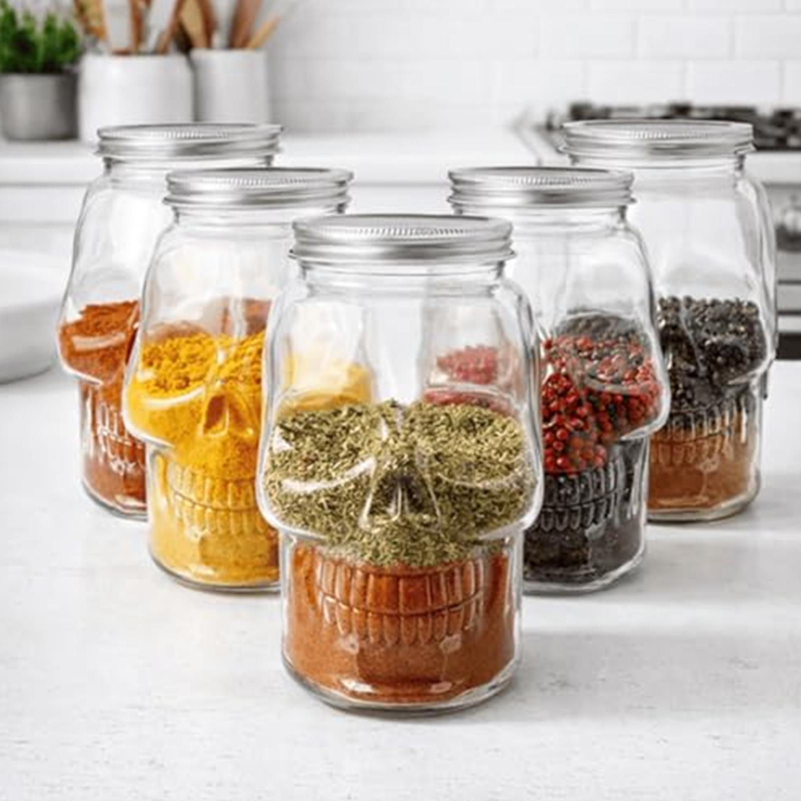 Skull Jars 500ml/800ml Reusabl - Bath Salts Jar ulasan dan harga
