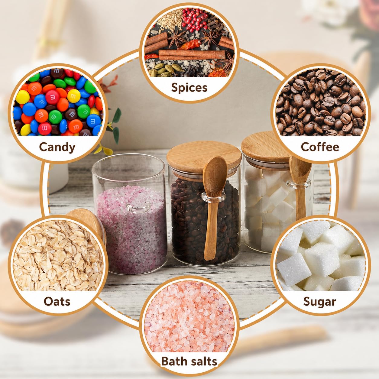 Coffee Sugar Container Salt 1/ - Bath Salts Jar ulasan dan harga
