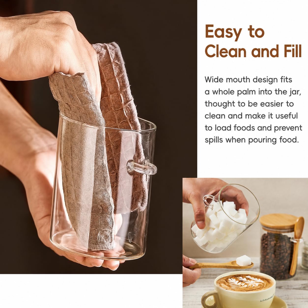 Coffee Sugar Container Salt 1/ - Bath Salts Jar ulasan dan harga