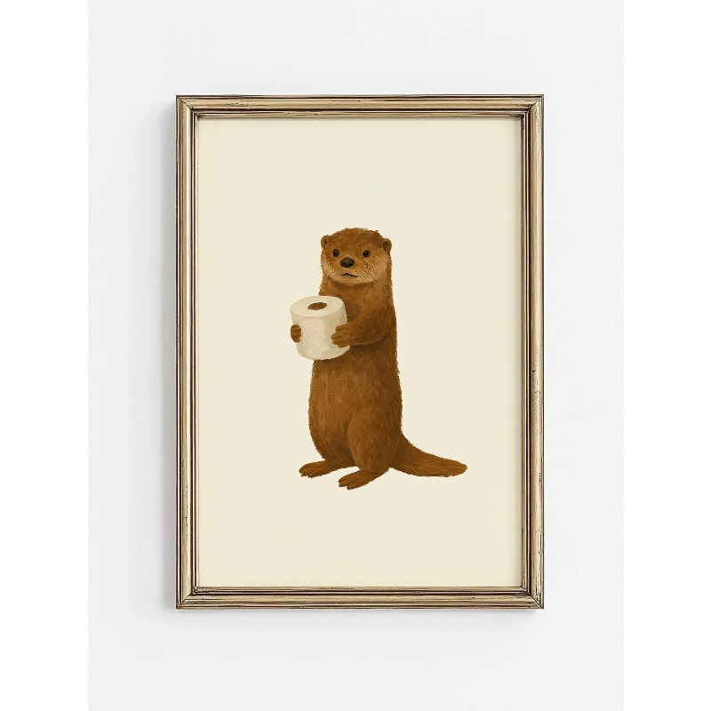 1PC Frameless Cute Animal Bubb - Home Bathroom Wallpaper ulasan dan harga