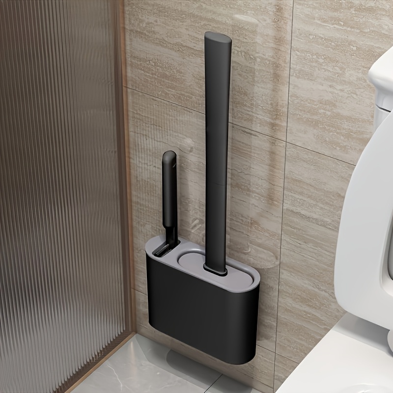 Wall Mount Toilet Brush Set, M - Home Goods Bathroom Storage ulasan dan harga
