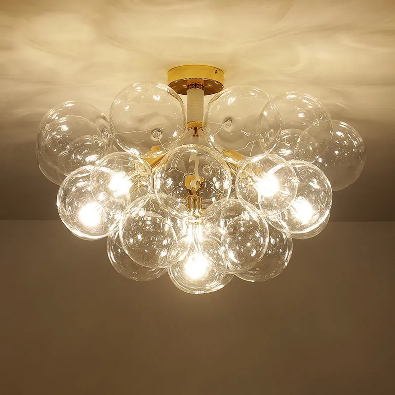 Modern Clear Bubble Ceiling li - Home Hardware Bathroom Lighting ulasan dan harga