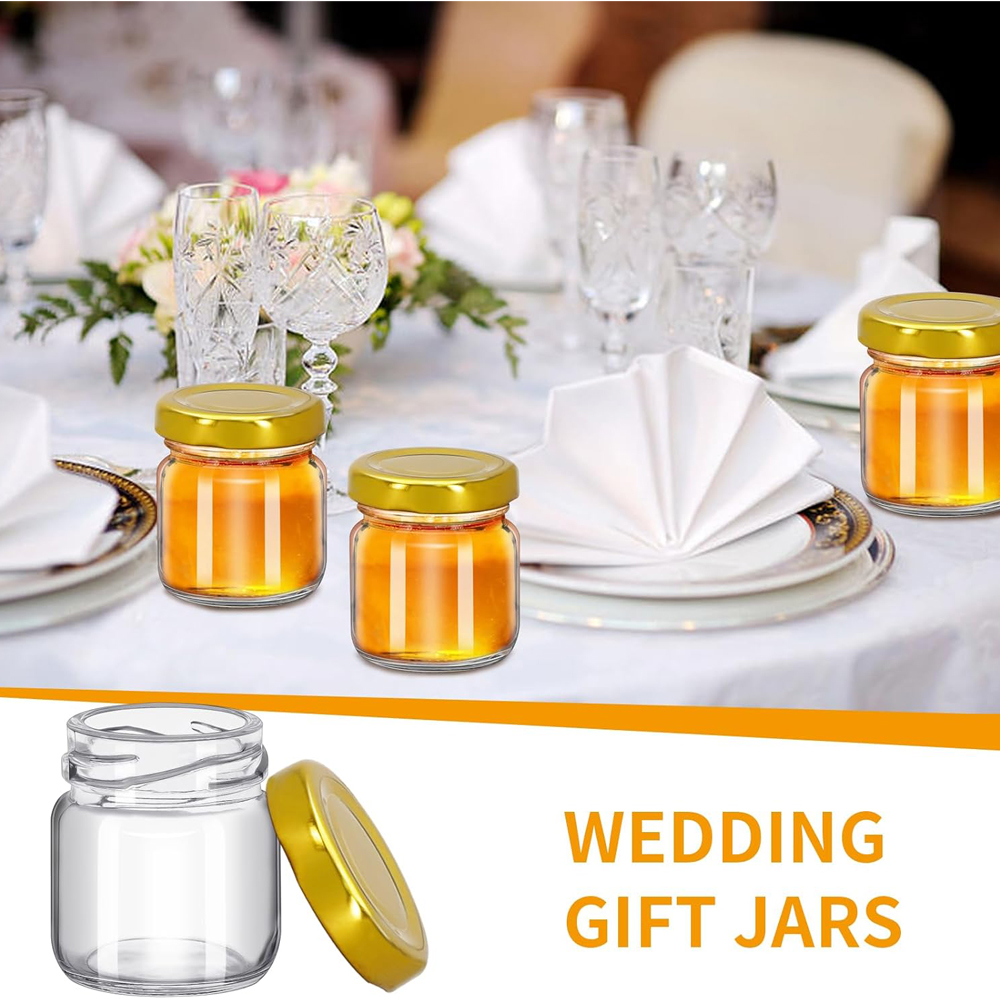 1.5 oz Round Mini Clear Honey  - Bath Salts Jar ulasan dan harga