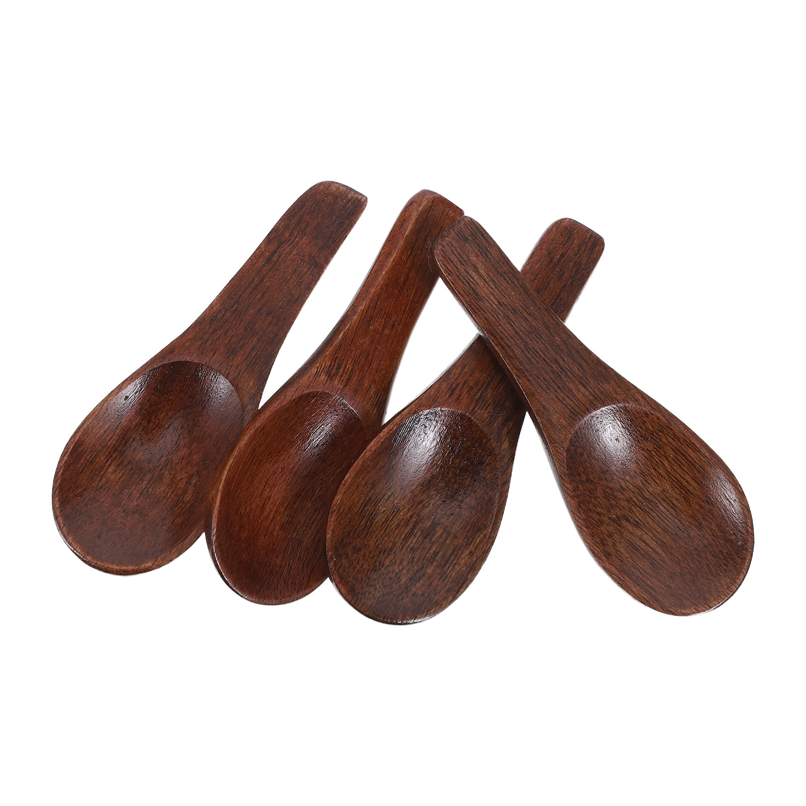 4Pcs Handmade Mini Wooden Spoo - Bath Salts Jar ulasan dan harga