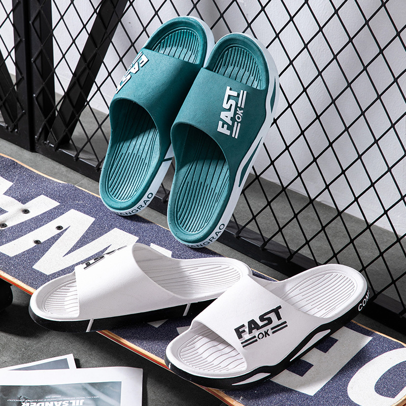 New Men's Slippers for Summer  - Home Bathroom Wear ulasan dan harga