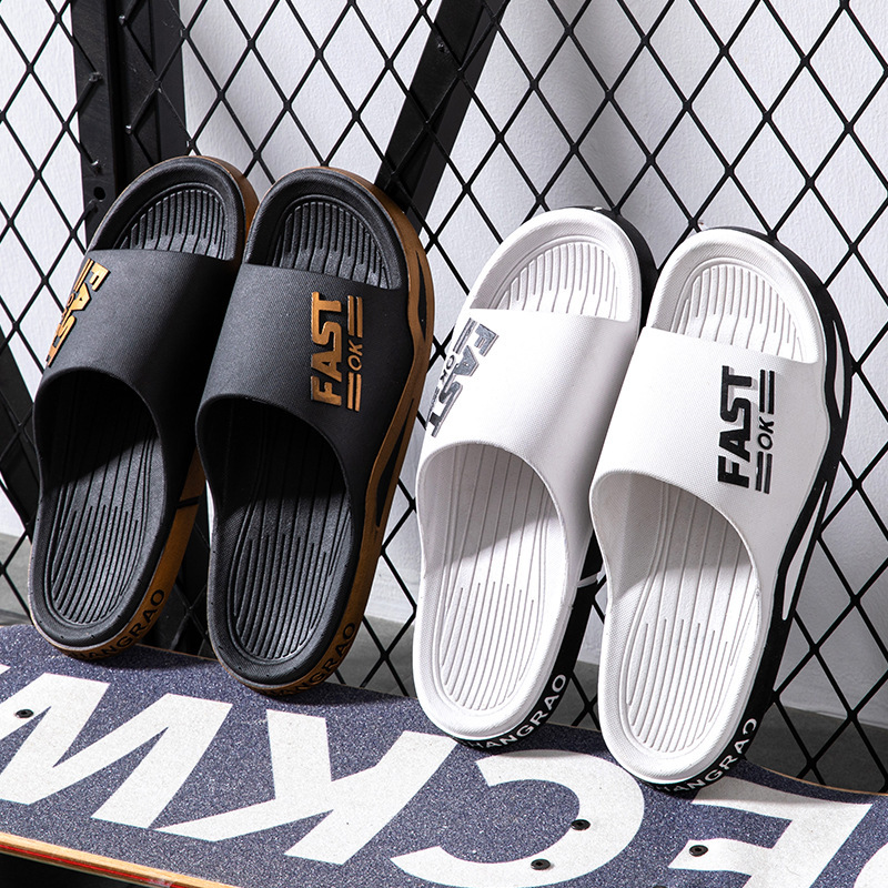 New Men's Slippers for Summer  - Home Bathroom Wear ulasan dan harga
