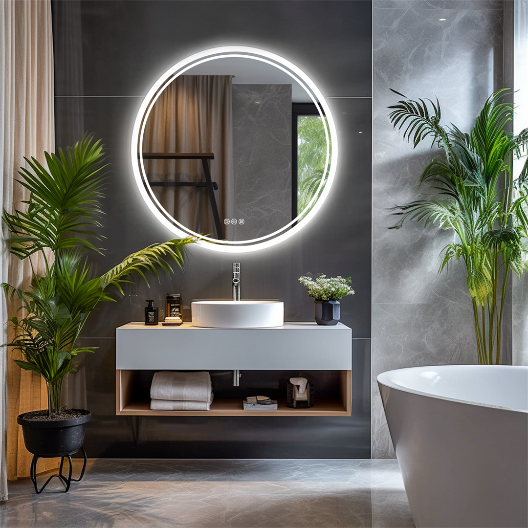 LUVODI 80cm Round Bathroom Mir - Zara Home Bathroom ulasan dan harga