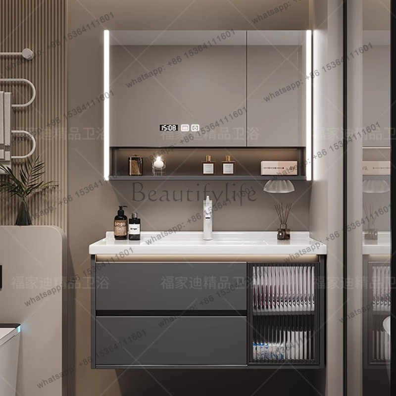 X4  Modern Luxury Bathroom Cab - Home Bathroom Vanity Combo ulasan dan harga