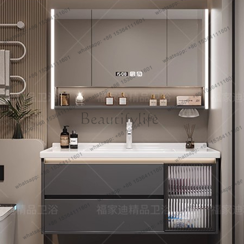 X4  Modern Luxury Bathroom Cab - Home Bathroom Vanity Combo ulasan dan harga