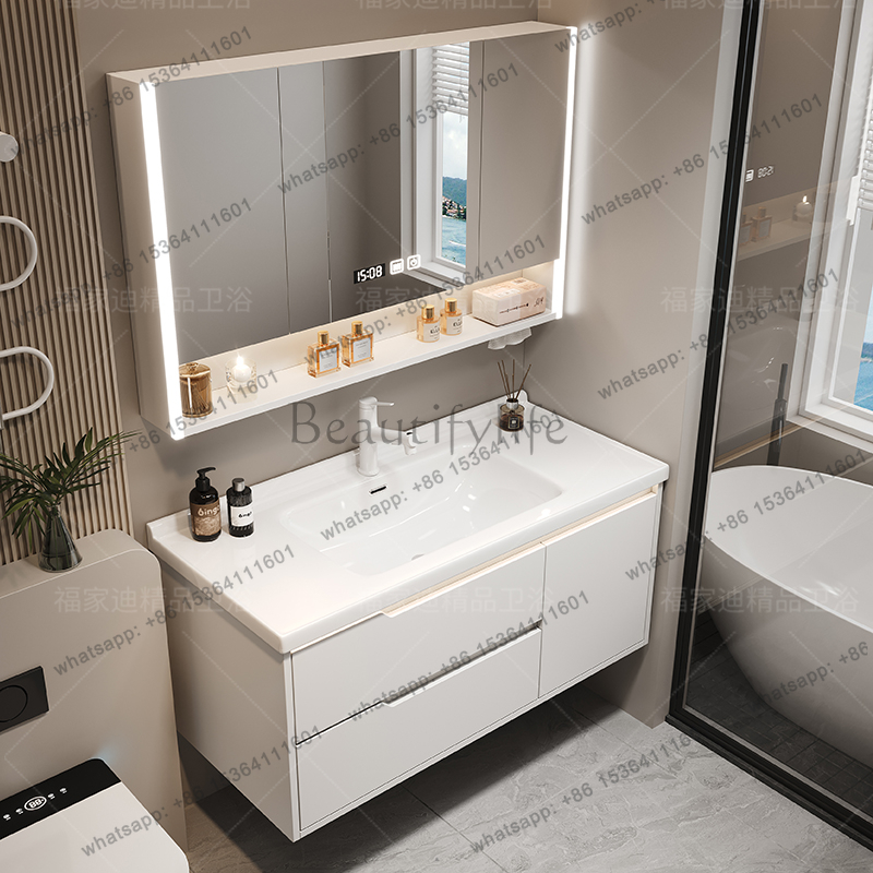 X4  Modern Luxury Bathroom Cab - Home Bathroom Vanity Combo ulasan dan harga
