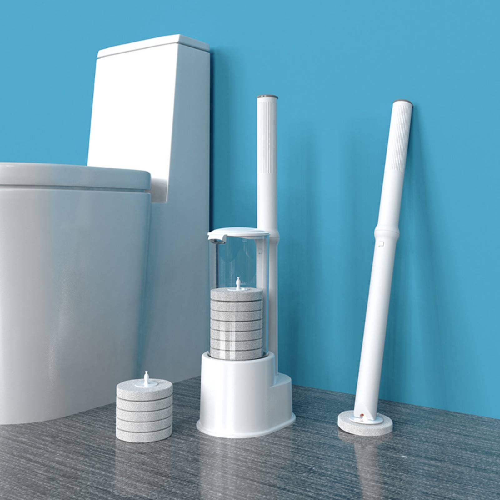 Disposable Toilet Brush Set Co - Home Bathroom Cleaner ulasan dan harga