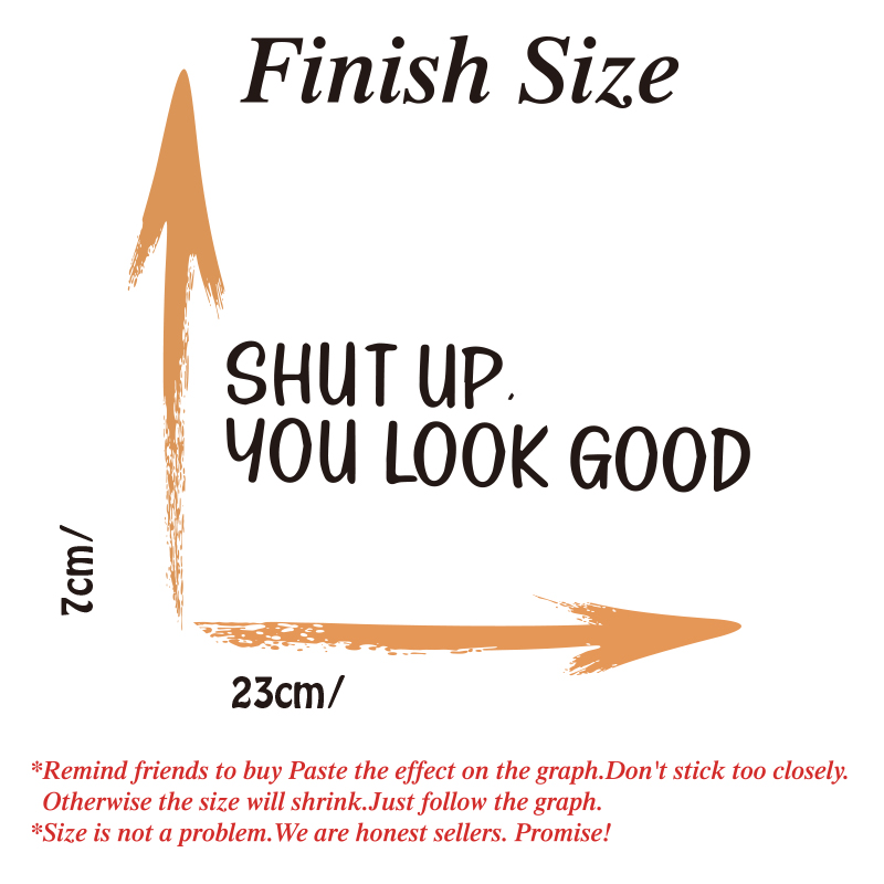 Sh*t UP You Look Good Quote Mi - Home Goods Bathroom Mirrors ulasan dan harga