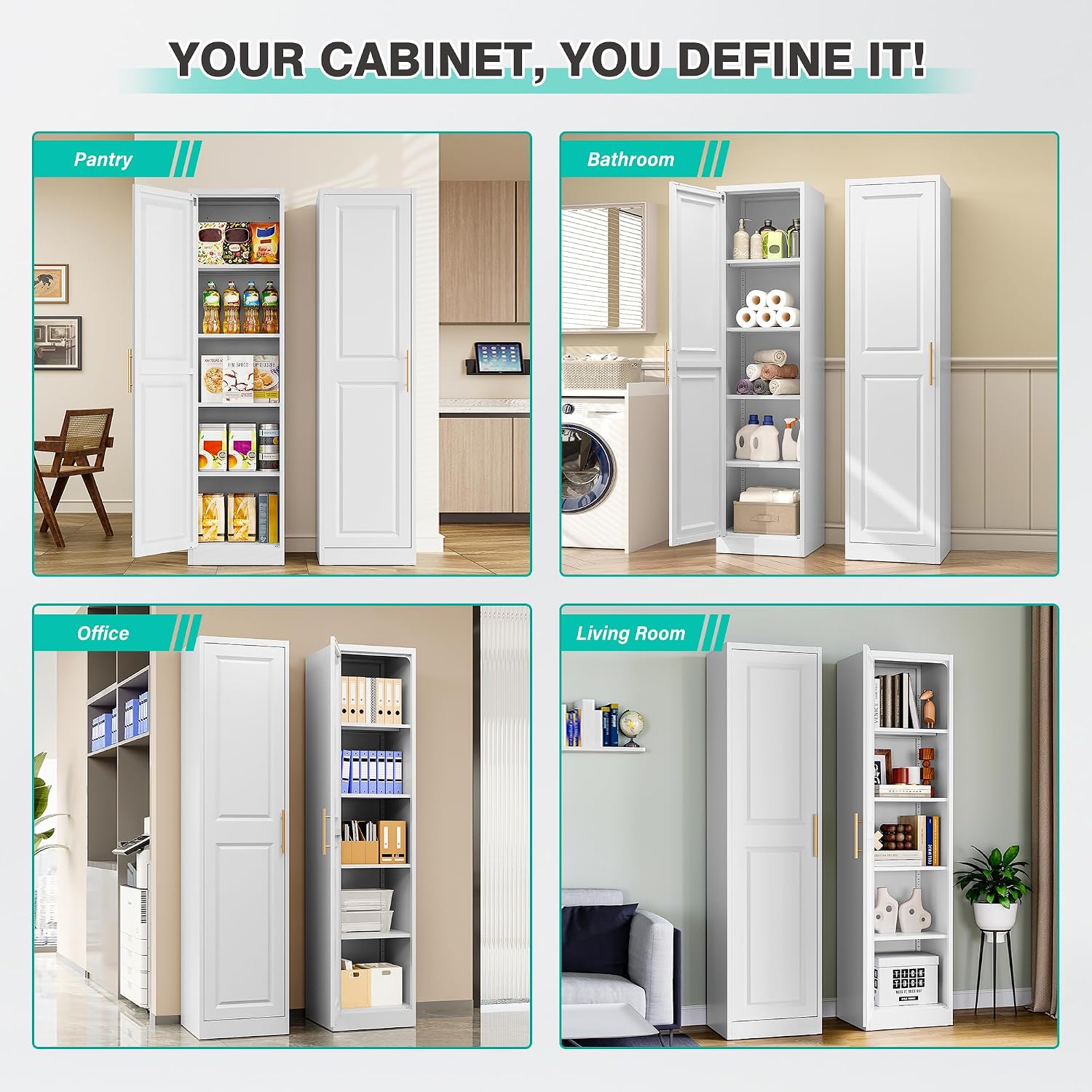 Tall Narrow Storage Cabinet Wi - Home Goods Bathroom Storage ulasan dan harga