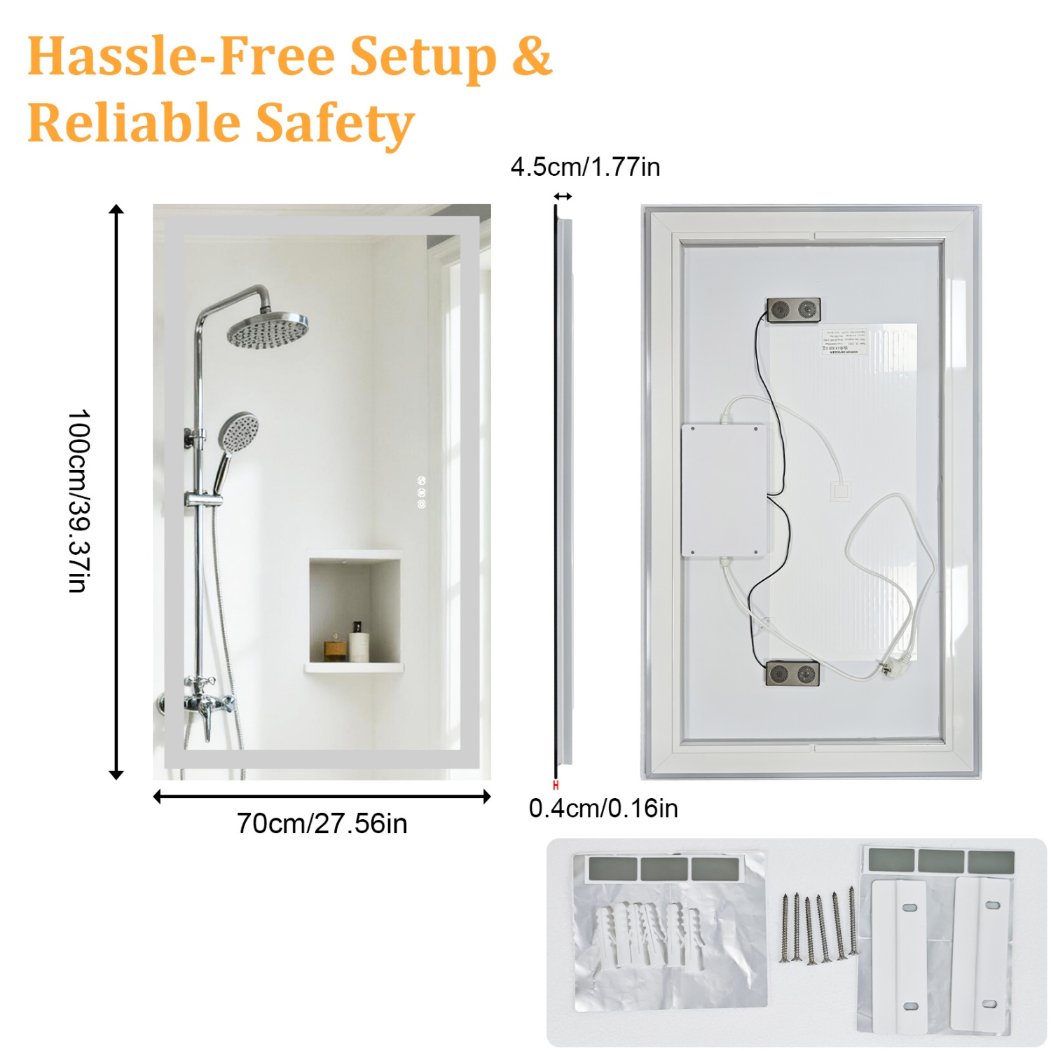 50/60/100/120cm LED Bathroom M - Zara Home Bathroom ulasan dan harga