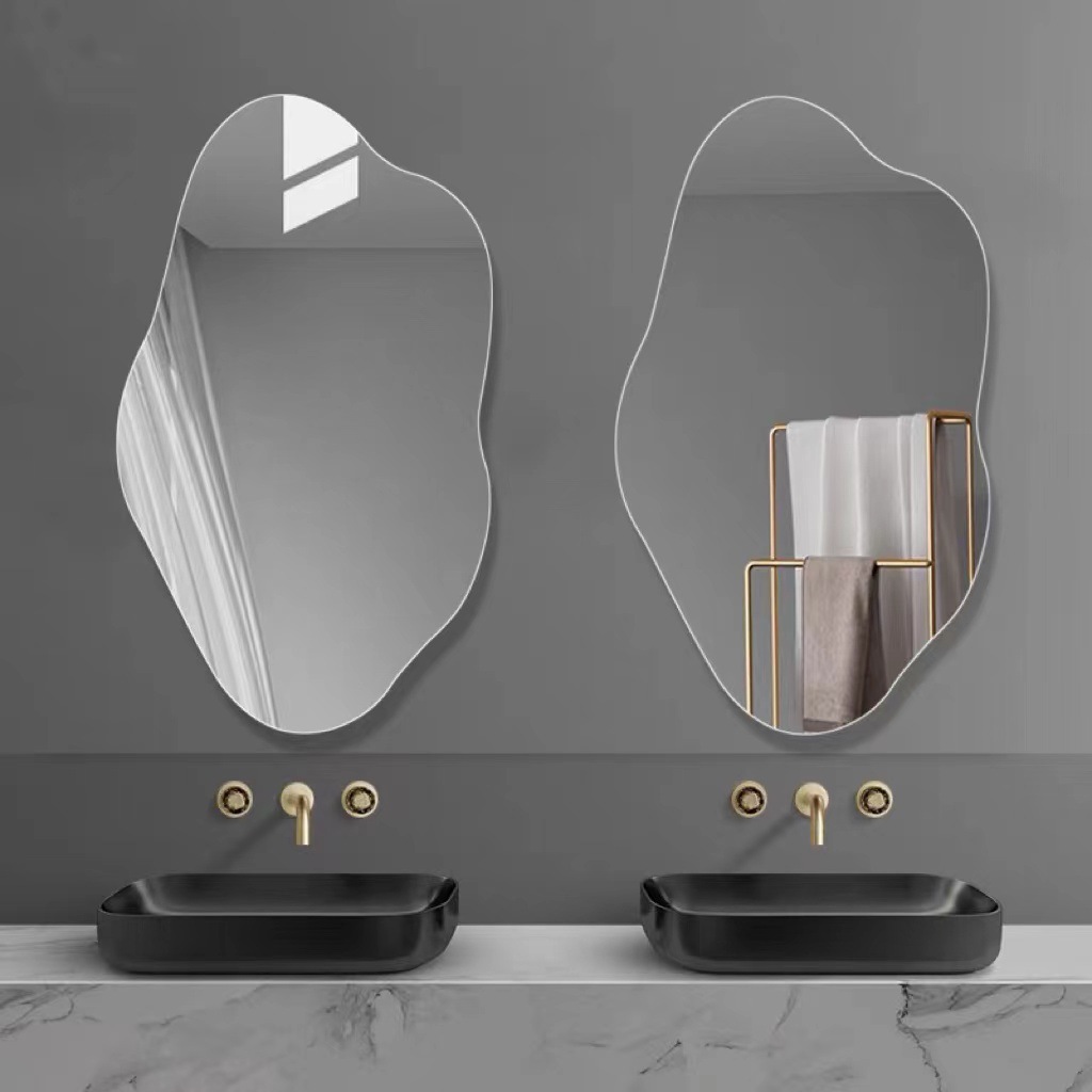 Irregular Bathroom Wall Mirror - Home Goods Bathroom Mirrors ulasan dan harga