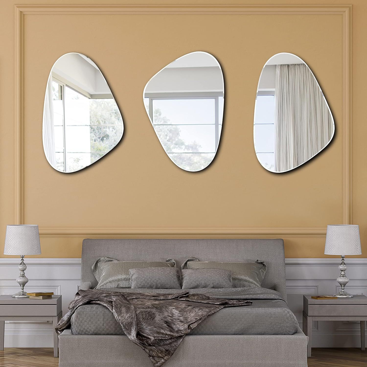 Irregular Bathroom Wall Mirror - Home Goods Bathroom Mirrors ulasan dan harga