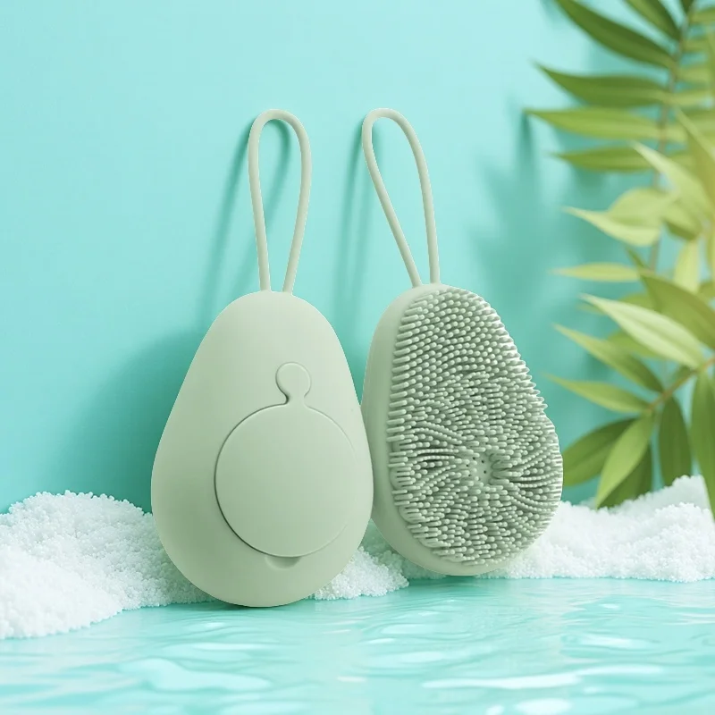 1pc Silicone Body Scrubber Exf - Home Bathroom Cleaning Machine ulasan dan harga