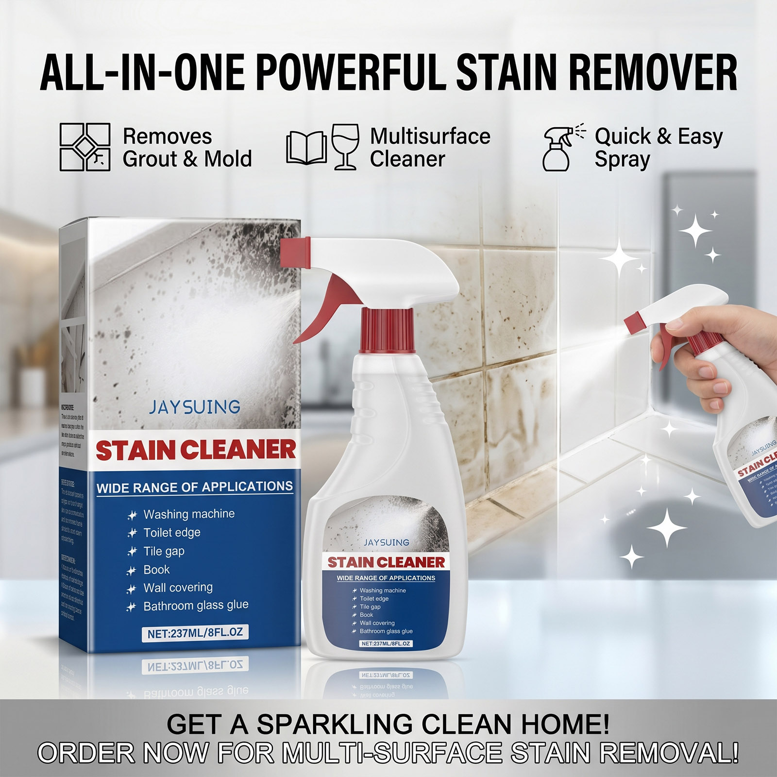 Mildew Remover Wall Spray Clea - Home Bathroom Cleaner ulasan dan harga
