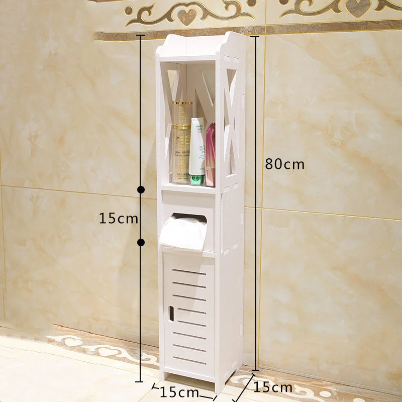 Bathroom Standing Shelf Storag - Home Bathroom Vanity Combo ulasan dan harga