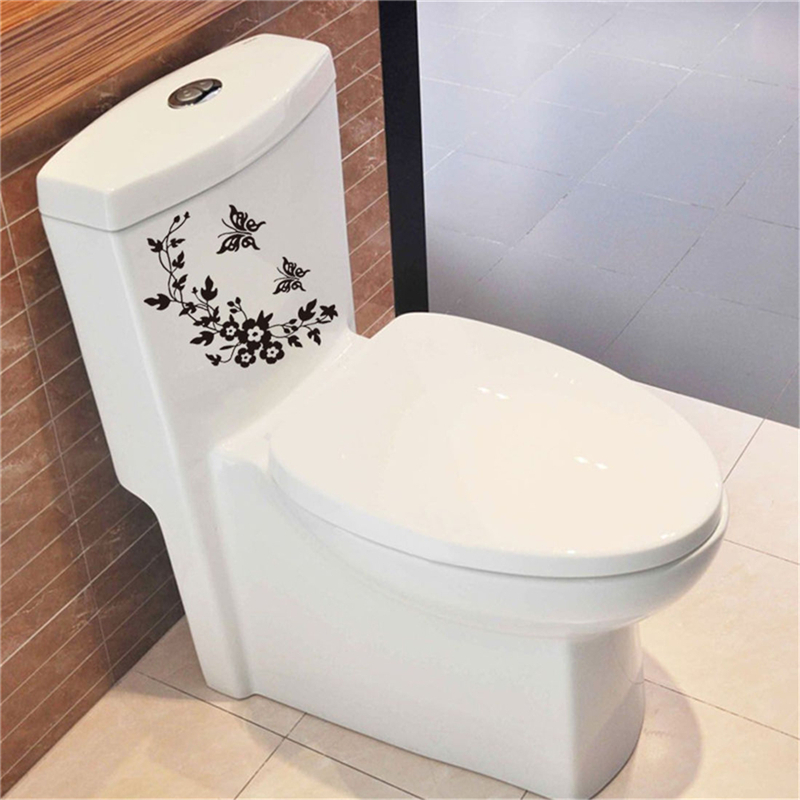 Butterfly Flower Vine Bathroom - Home Bathroom Wallpaper ulasan dan harga