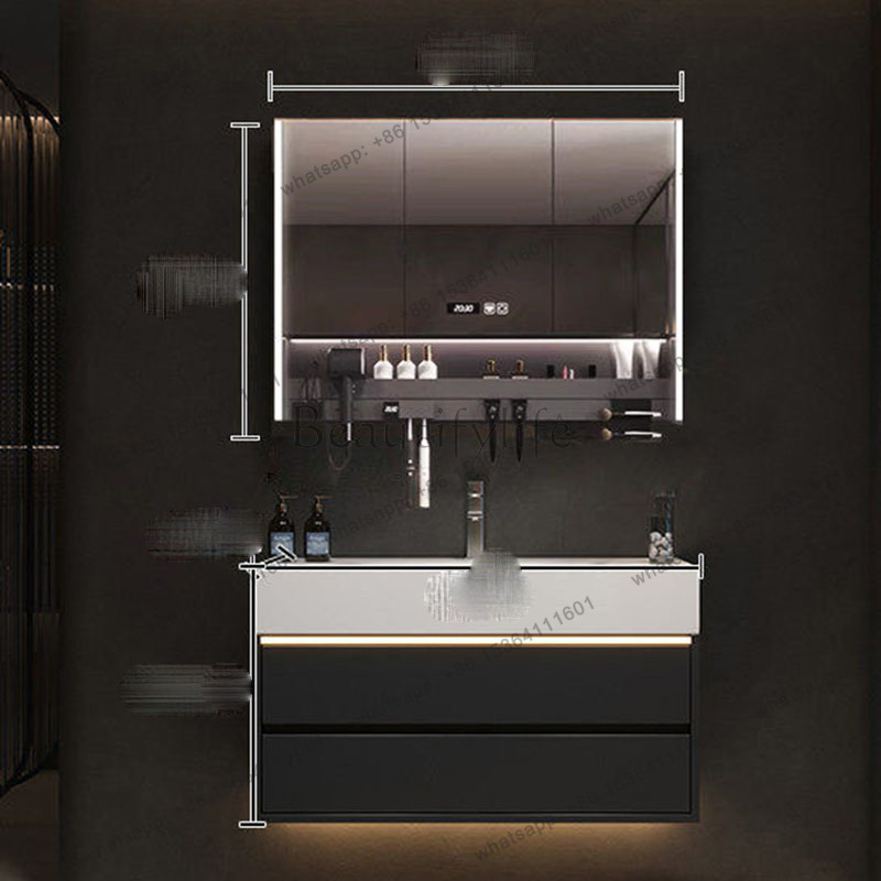 YJ Luxury Drawers Cupboard Pap - Home Bathroom Vanity Combo ulasan dan harga