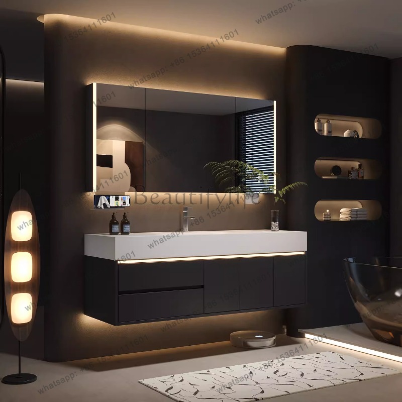 YJ Luxury Drawers Cupboard Pap - Home Bathroom Vanity Combo ulasan dan harga