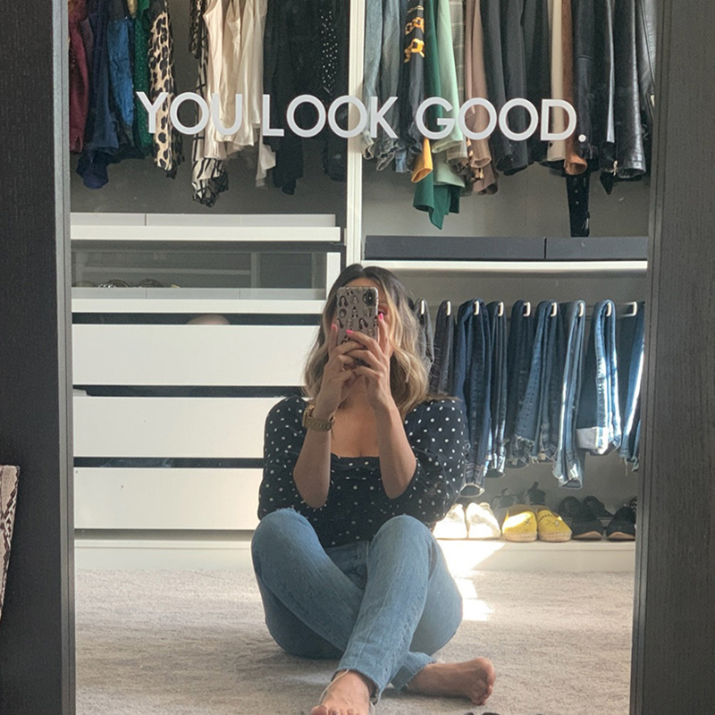 You Look Good Mirror Wall Stic - Home Goods Bathroom Mirrors ulasan dan harga