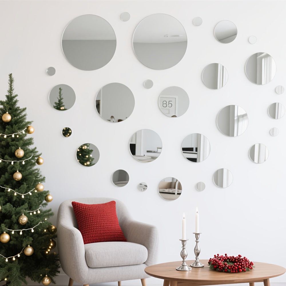 20CM Circular Acrylic Mirror W - Home Goods Bathroom Mirrors ulasan dan harga