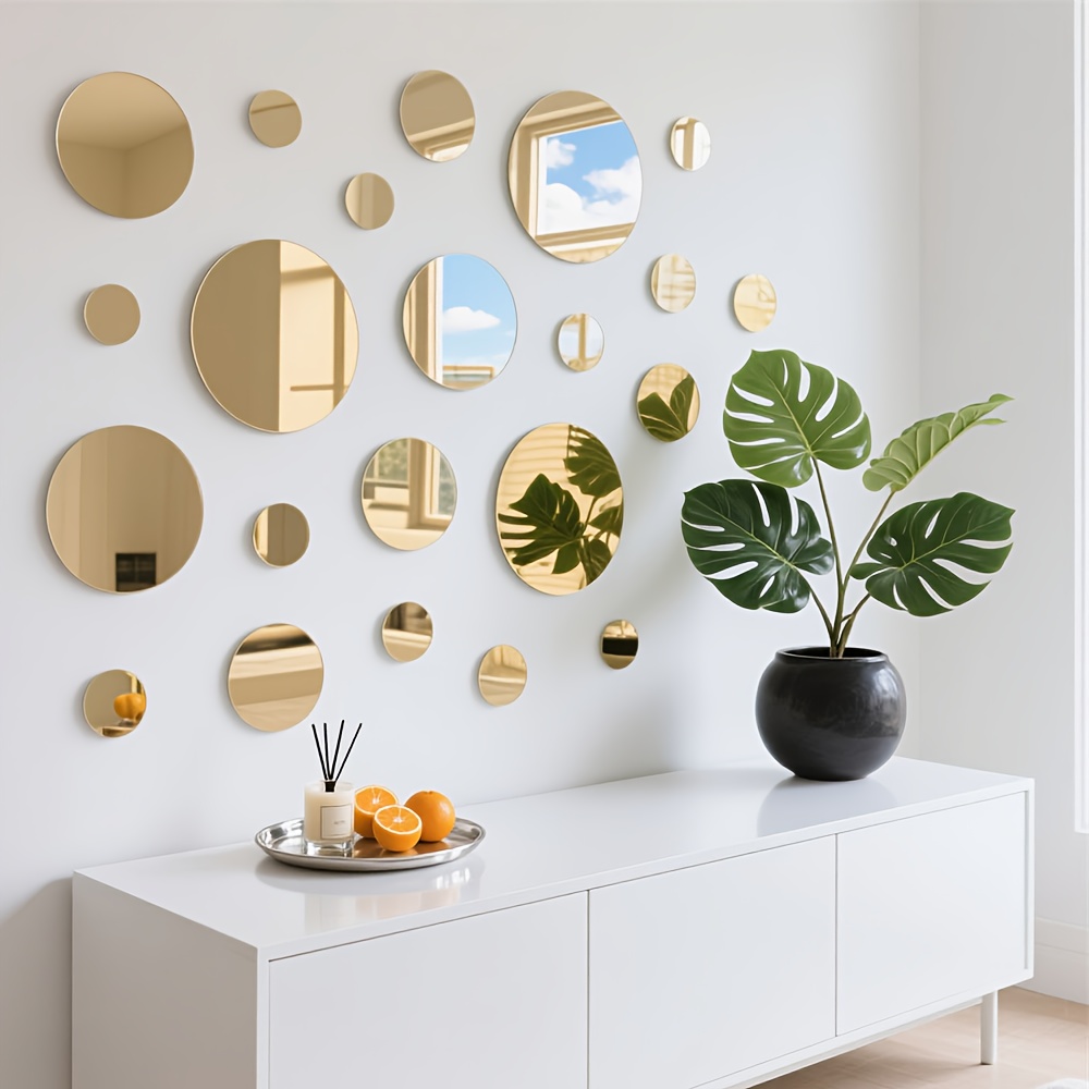 20CM Circular Acrylic Mirror W - Home Goods Bathroom Mirrors ulasan dan harga