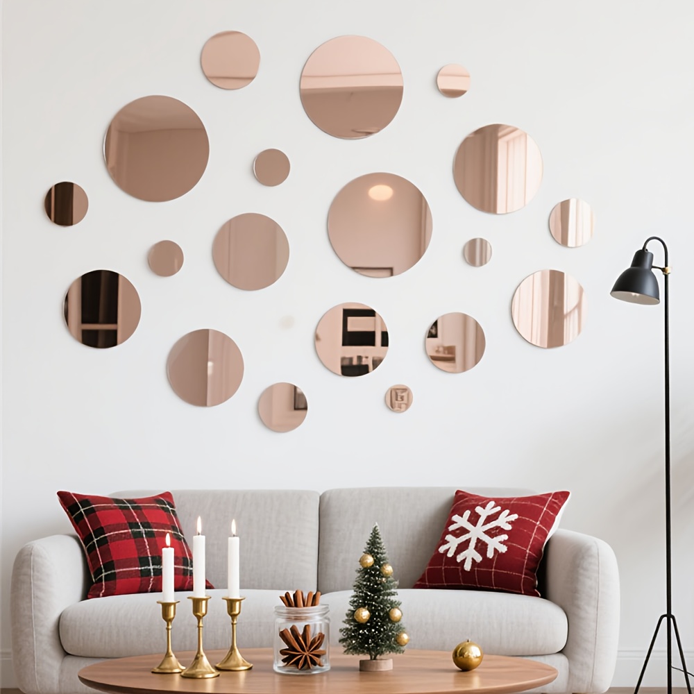 20CM Circular Acrylic Mirror W - Home Goods Bathroom Mirrors ulasan dan harga