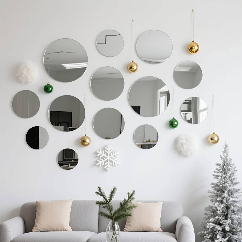 20CM Circular Acrylic Mirror W - Home Goods Bathroom Mirrors ulasan dan harga