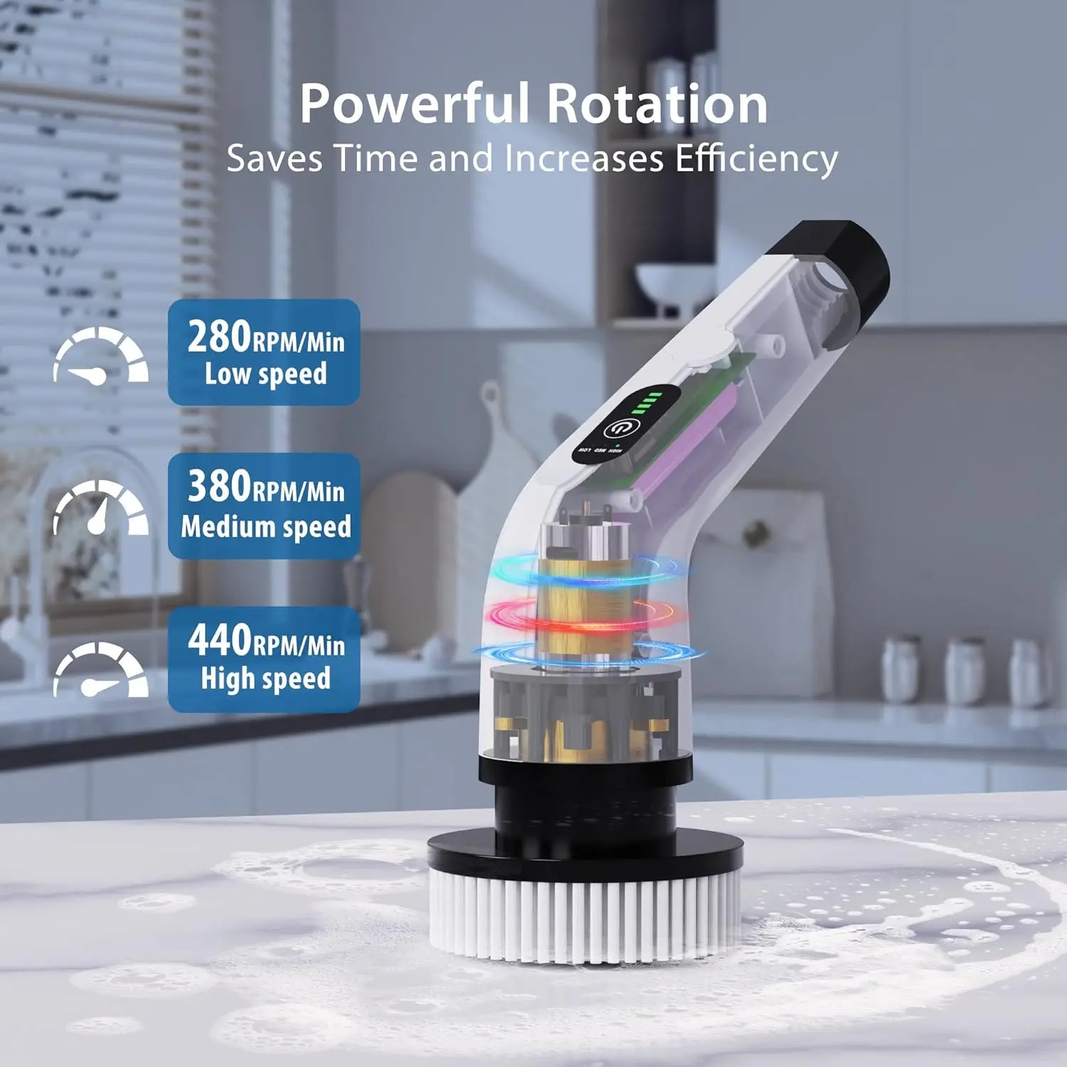 Powerful Cordless Electric Spi - Home Bathroom Cleaning Machine ulasan dan harga