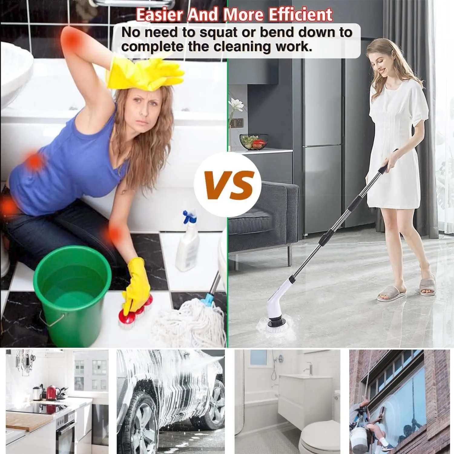 Powerful Cordless Electric Spi - Home Bathroom Cleaning Machine ulasan dan harga