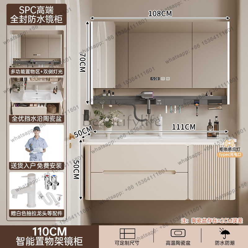LJYLuxury Modern Bathroom Cabi - Home Bathroom Vanity Combo ulasan dan harga
