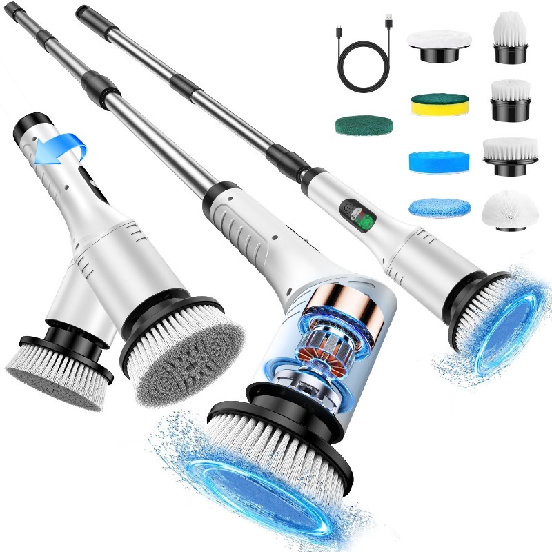 Electric Spin Scrubber 9 in 1  - Home Bathroom Cleaning Machine ulasan dan harga