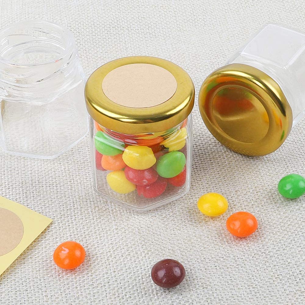 Hexagon Glass Jars  Premium Fo - Bath Salts Jar ulasan dan harga