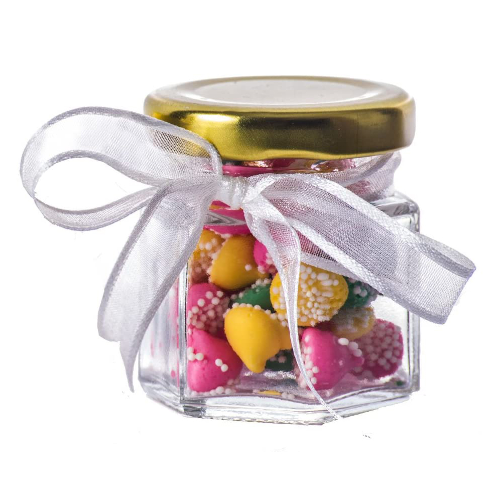 Hexagon Glass Jars  Premium Fo - Bath Salts Jar ulasan dan harga