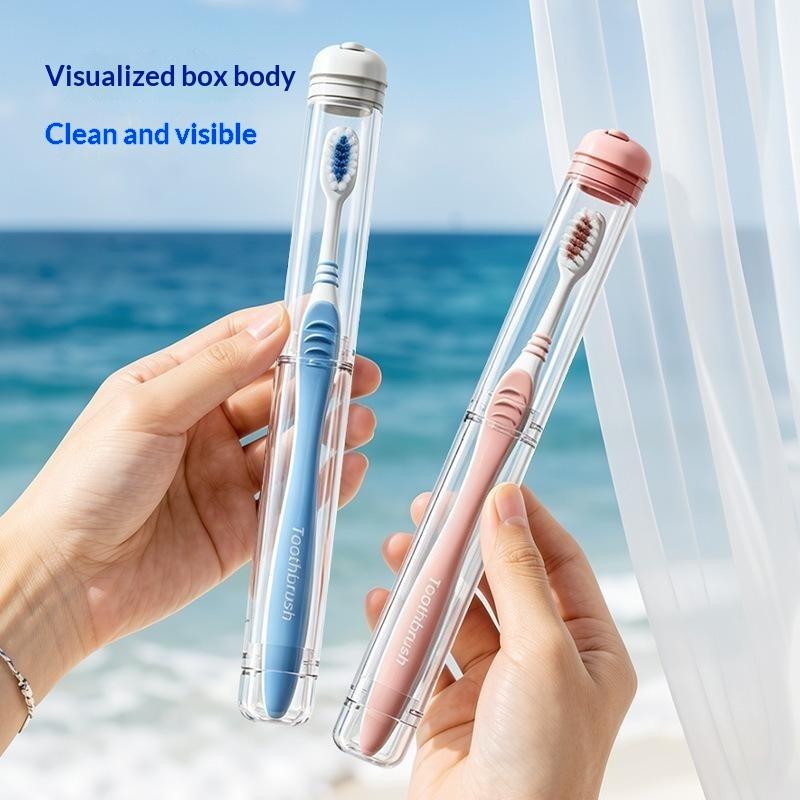 Portable Toothbrush Holder Box - Home Goods Bathroom Storage ulasan dan harga