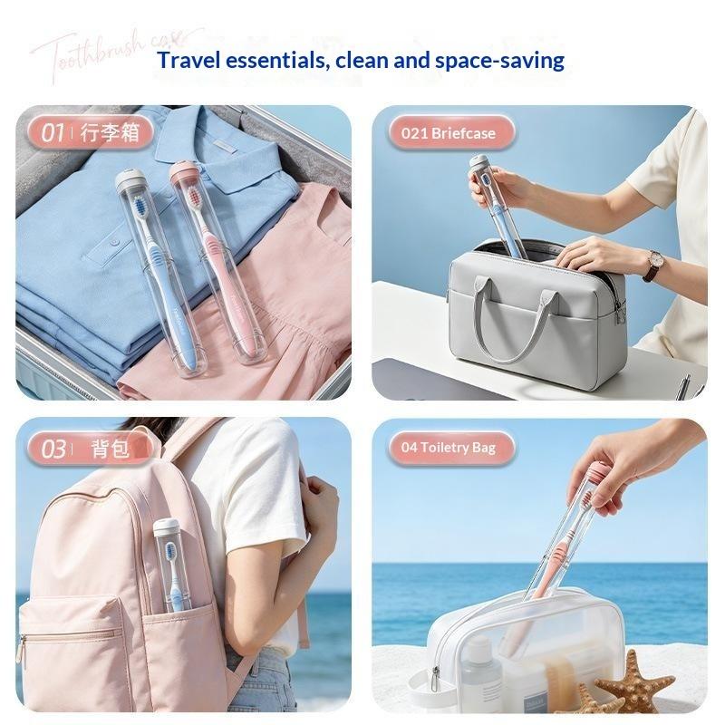 Portable Toothbrush Holder Box - Home Goods Bathroom Storage ulasan dan harga