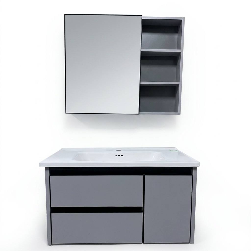 Bathroom CabinetModern Eco-Fri - Home Bathroom Vanity Combo ulasan dan harga