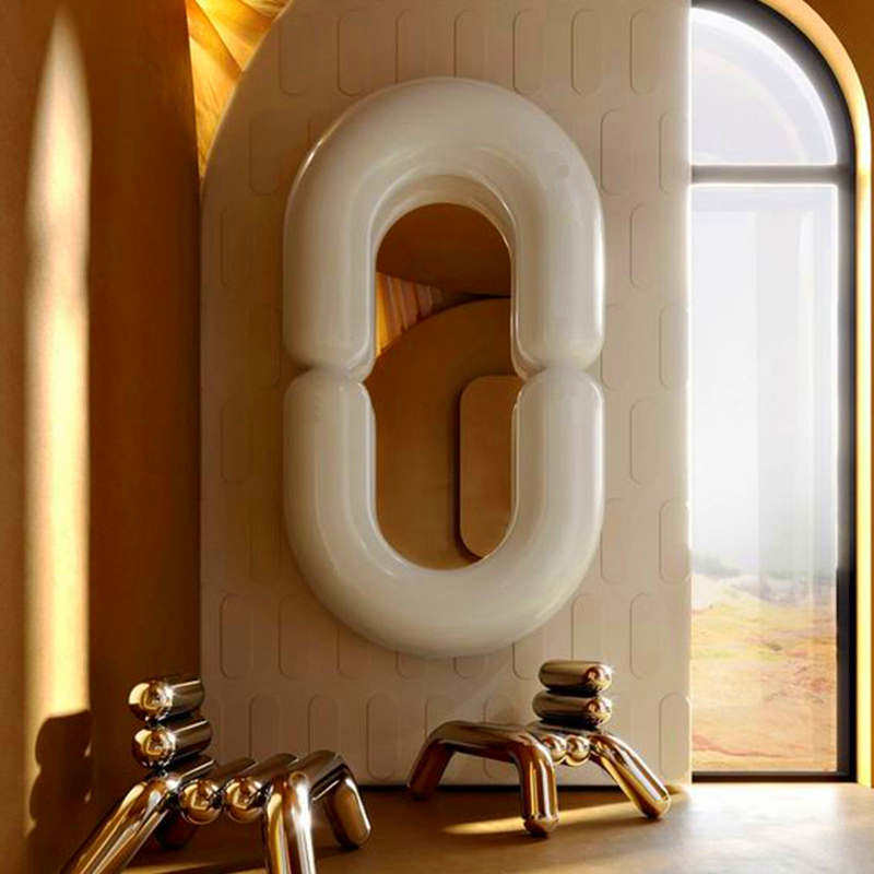 Hanging Funky Memphis Espelho  - Home Goods Bathroom Mirrors ulasan dan harga
