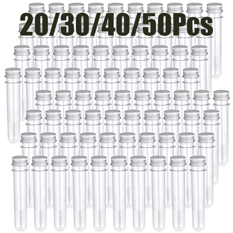 20-50Pcs 25×140mm Clear PET Pl - Bath Salts Jar ulasan dan harga